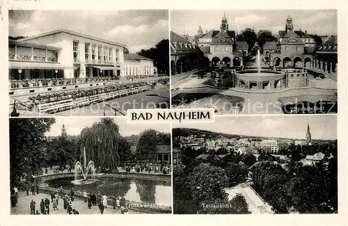 AK / Ansichtskarte Bad Nauheim Kurhaus Sprudelhof Trinkkuranlage Teilansicht Kat. Bad Nauheim