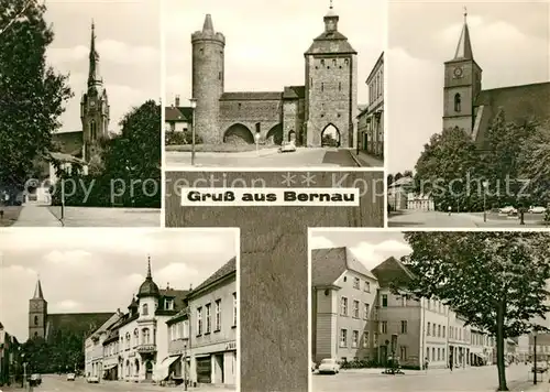 AK / Ansichtskarte Bernau Berlin Kirchen Stadttor Strassenpartien Kat. Bernau