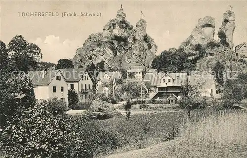 AK / Ansichtskarte Tuechersfeld Teilansicht Felsen Fraenkische Schweiz Kat. Pottenstein