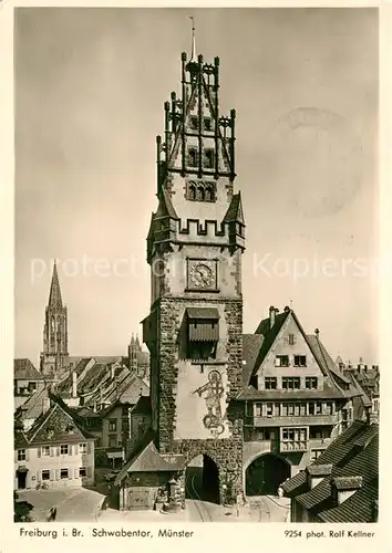 AK / Ansichtskarte Foto Kellner Rolf Nr. 9254 Freiburg Breisgau Schwabentor Muenster  Kat. Fotografie