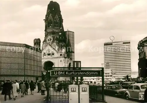 AK / Ansichtskarte Berlin Kurfuerstendamm Gedaechtniskirche Europa Center Kat. Berlin