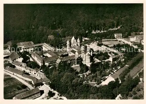 AK / Ansichtskarte Maria Laach Glees Wallfahrtskirche Kloster Fliegeraufnahme