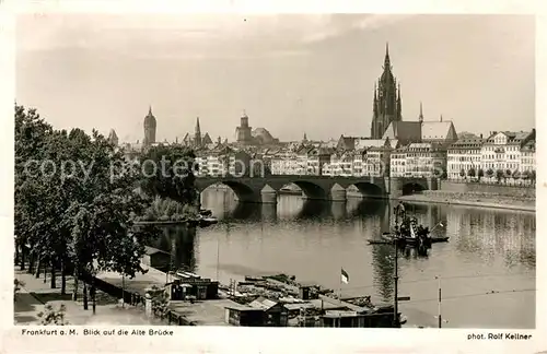 AK / Ansichtskarte Foto Kellner Rolf Nr. 3918 Frankfurt am Main Alte Bruecke  Kat. Fotografie