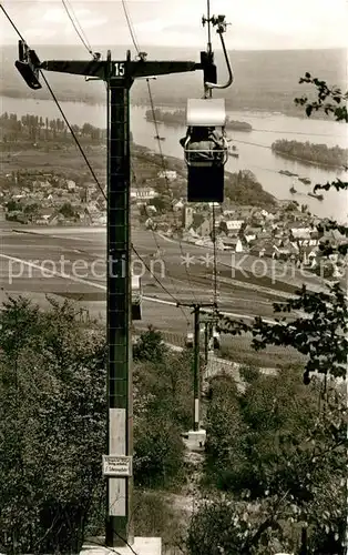 AK / Ansichtskarte Seilbahn Ruedesheim  Kat. Bahnen