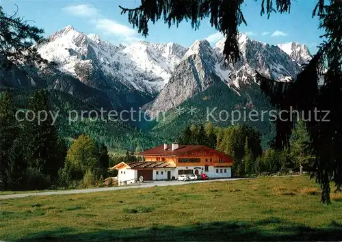 AK / Ansichtskarte Garmisch Partenkirchen Berggasthof Almhuette Kat. Garmisch Partenkirchen