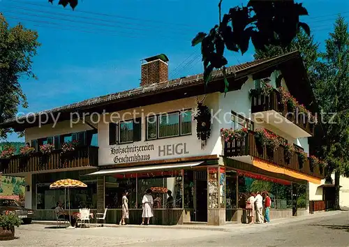 AK / Ansichtskarte Oberammergau Heigls Geschenkahaus Kat. Oberammergau