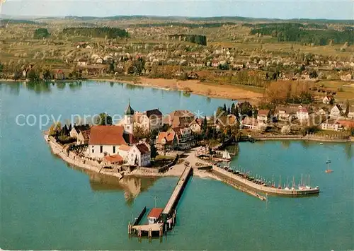 AK / Ansichtskarte Wasserburg Bodensee Fliegeraufnahme Kat. Wasserburg (Bodensee)