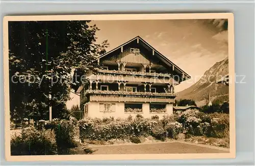 Oberstdorf Gaestehaus Pension Haus Elisabeth Kat. Oberstdorf