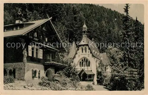 AK / Ansichtskarte Semmering Niederoesterreich Pfarrhof und Kirche Kat. Semmering