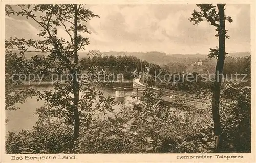 Bergisches Land Remscheider Talsperre Kat. 