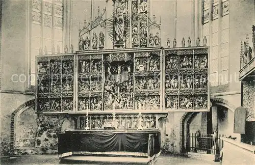 Salzwedel Altar der St Marienkirche Kat. Salzwedel