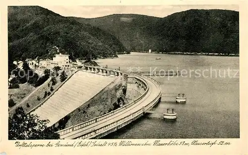 Gemuend Eifel Urfttalsperre Kat. Schleiden