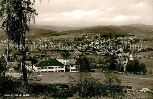 AK / Ansichtskarte Zwiesel Niederbayern Panorama Bayerischer Wald Kat. Zwiesel