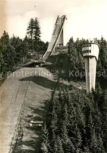 AK / Ansichtskarte Ski Flugschanze Schanze am Rennsteig Oberhof  Kat. Sport