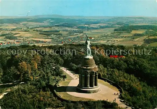 AK / Ansichtskarte Hermannsdenkmal Fliegeraufnahme Kat. Detmold