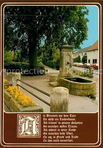 AK / Ansichtskarte Bad Sooden Allendorf Brunnen Volkslied von Wilhelm Mueller Kat. Bad Sooden Allendorf