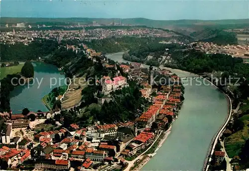 AK / Ansichtskarte Burghausen Salzach Fliegeraufnahme Kat. Burghausen