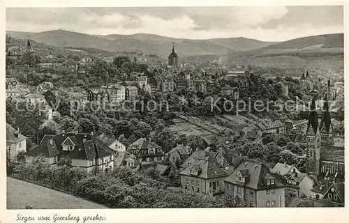 AK / Ansichtskarte Siegen Westfalen Blick vom Giersberg Kat. Siegen