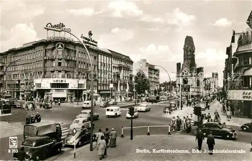 AK / Ansichtskarte Berlin Kurfuerstendamm Ecke Joachimstalerstrasse Kat. Berlin