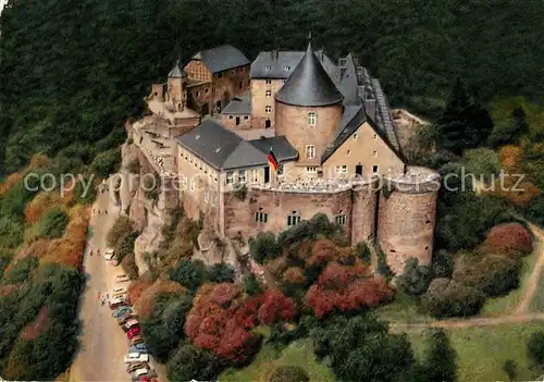 AK / Ansichtskarte Waldeck Edersee Schloss Fliegeraufnahme