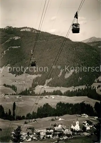 AK / Ansichtskarte Seilbahn Riezlern Kanzelwand Kleinwalsertal Kat. Bahnen