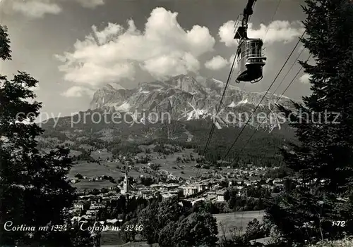 AK / Ansichtskarte Seilbahn Cortina Tofane  Kat. Bahnen