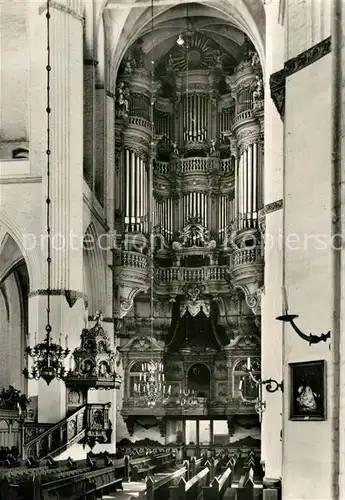 AK / Ansichtskarte Kirchenorgel Rostock Kirche St. Marien  Kat. Musik