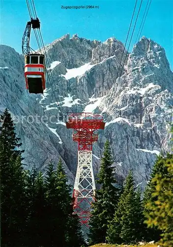 AK / Ansichtskarte Seilbahn Zugspitze  Kat. Bahnen