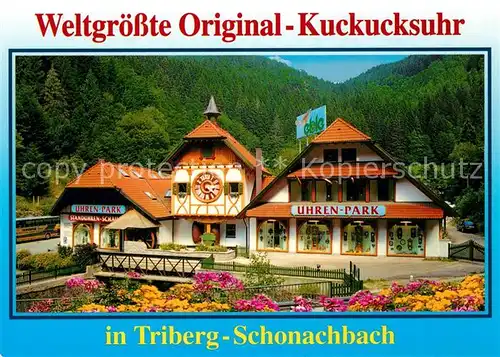 AK / Ansichtskarte Uhren Kuckucksuhr Triberg Schonachbach Uhren Park Kat. Technik