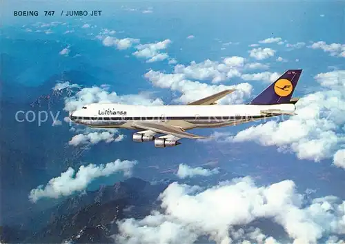 AK / Ansichtskarte Lufthansa Boeing 747 30 Jumbo Jet  Kat. Flug