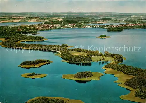 AK / Ansichtskarte Ploen See Fliegeraufnahme Prinzeninsel  Kat. Ploen