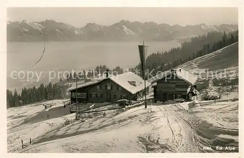 AK / Ansichtskarte Sonthofen Oberallgaeu Berggasthaus Eck Alpe Kat. Sonthofen