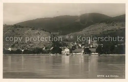 AK / Ansichtskarte Spitz Donau Ortsansicht Kat. Spitz Wachau Donau