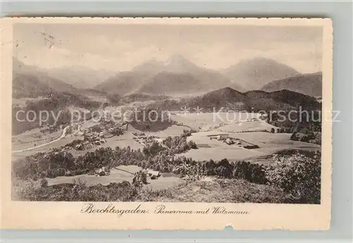 AK / Ansichtskarte Berchtesgaden Panorama mit Watzmann Berchtesgadener Alpen Kat. Berchtesgaden