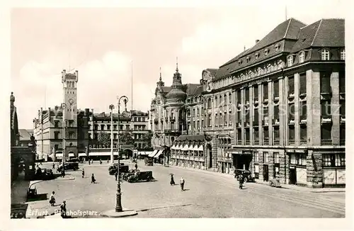 AK / Ansichtskarte Erfurt Bahnhofsplatz Kat. Erfurt