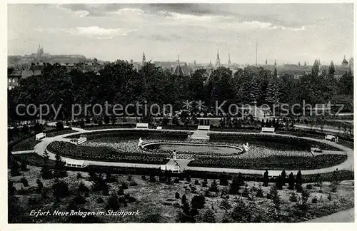 AK / Ansichtskarte Erfurt Neue Anlagen im Stadtpark Kat. Erfurt