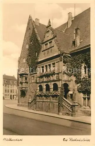 AK / Ansichtskarte Halberstadt Rathauslaube Kat. Halberstadt