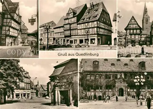 AK / Ansichtskarte Quedlinburg Markt Marktkirchhof Rathaus Kat. Quedlinburg