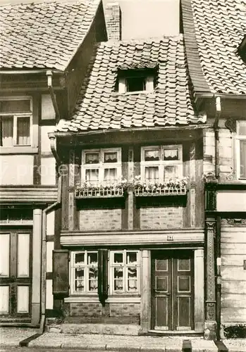 AK / Ansichtskarte Wernigerode Harz Kleinste Haus Kat. Wernigerode