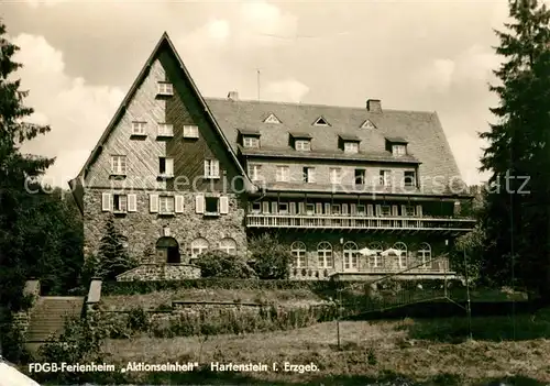 AK / Ansichtskarte Hartenstein Zwickau Ferienheim Aktionseinheit Kat. Hartenstein Zwickau