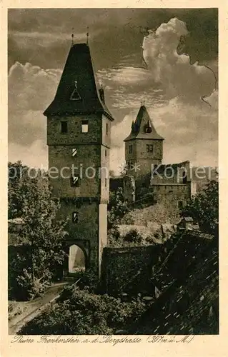 AK / Ansichtskarte Frankenstein Bergstrasse Burgruine Kat. Darmstadt