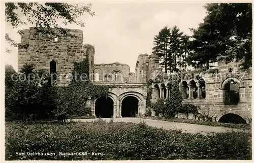 AK / Ansichtskarte Bad Gelnhausen Barbarossa Burg Ruine Kat. Gelnhausen