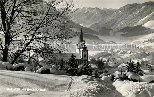 AK / Ansichtskarte Mariazell Steiermark Winterpanorama mit Hochschwab Alpen Kat. Mariazell