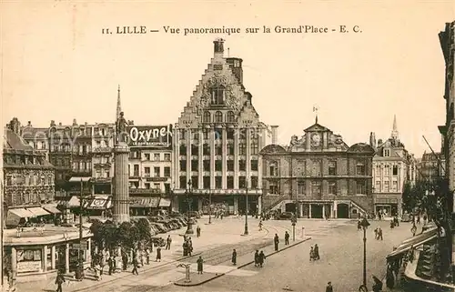 AK / Ansichtskarte Lille Nord Grande Place Colonne de Deesse Kat. Lille