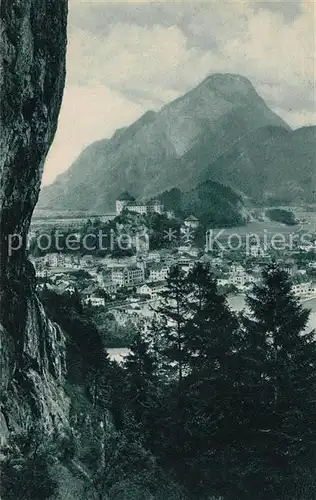 AK / Ansichtskarte Kufstein Tirol Stadtbild mit Festung Geroldseck und Pendling Blick vom Duxerweg Kat. Kufstein