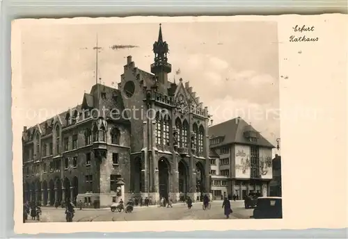 AK / Ansichtskarte Erfurt Rathaus Kat. Erfurt