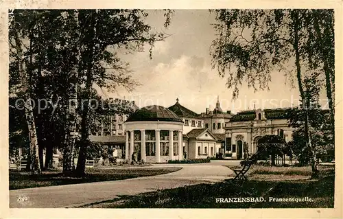 AK / Ansichtskarte Franzensbad Boehmen Franzensquelle Kat. Frantiskovy Lazne