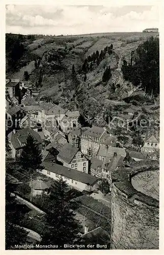 AK / Ansichtskarte Monschau Montjoie Blick von der Burg Kat. Monschau