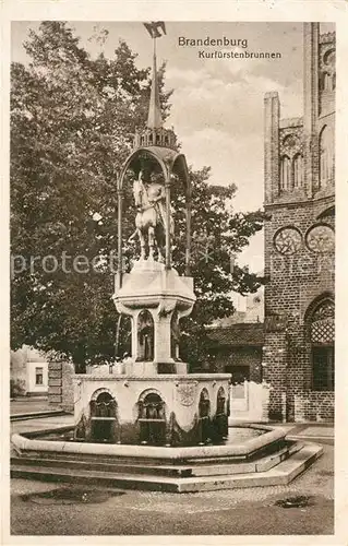 AK / Ansichtskarte Brandenburg Havel Kurfuerstenbrunnen Kat. Brandenburg