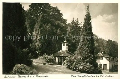 AK / Ansichtskarte Auerbach Bergstrasse Wachthaeuschen im Fuerstenlager Kat. Bensheim